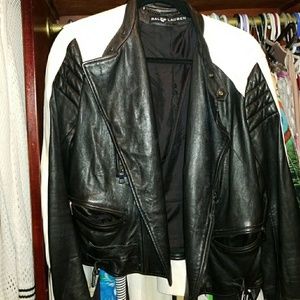 Stubbed Ralph Lauren leather jacket